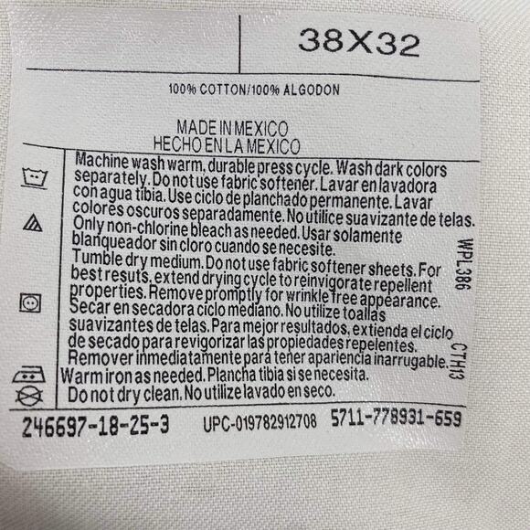 FARAH Tan Cotton Straight Leg Khaki Pants - Picture 3 of 12